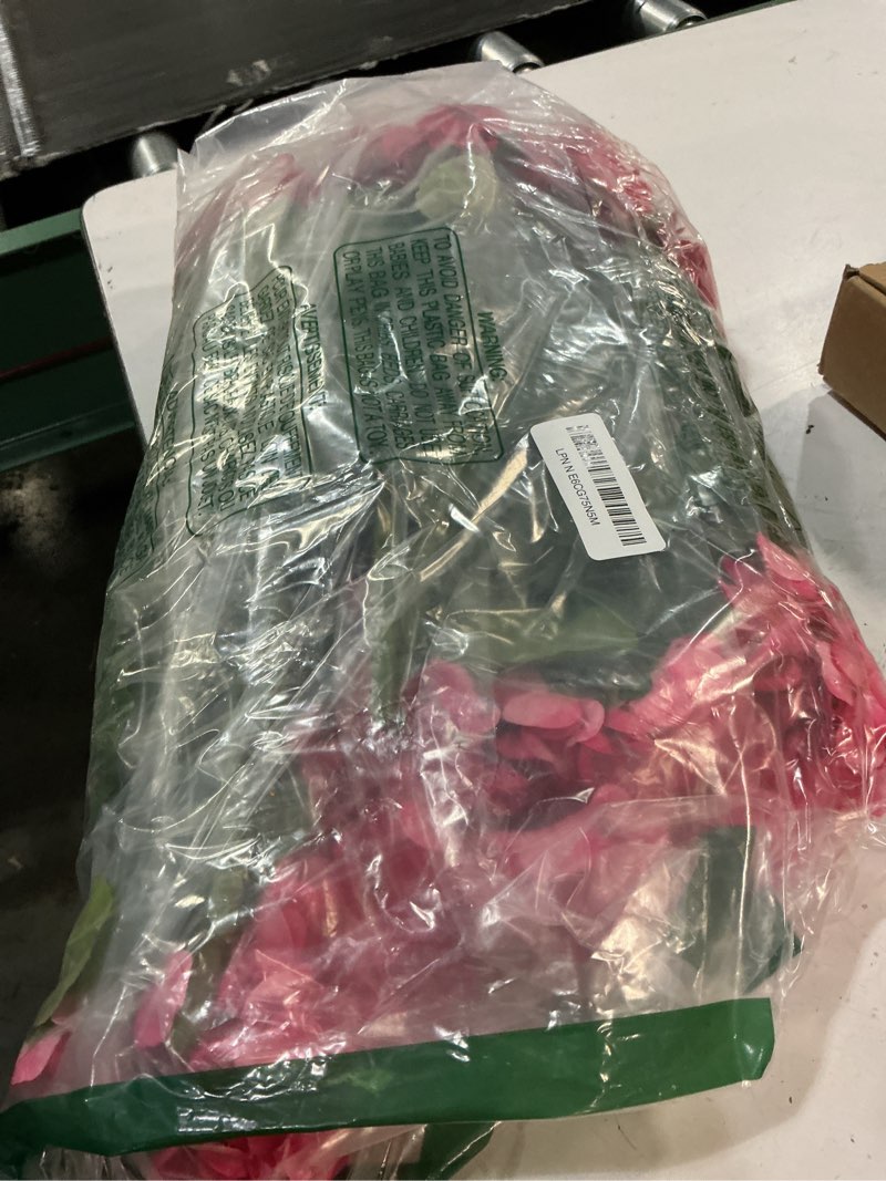 Condition photo showing Good Condition for 12 bundles artificial geranium fake flowers for outdoor uv resistant, outside spring red pink flower decoration for home kitchen table cemetery garden planter, front door silk faux plants red+rose pink 12ps