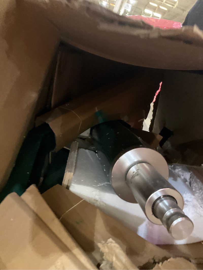 Condition photo showing As Is for omega pro hydraulic transmission jack - 2 stage telescopic design with foot pump - 1000 lb. capacity