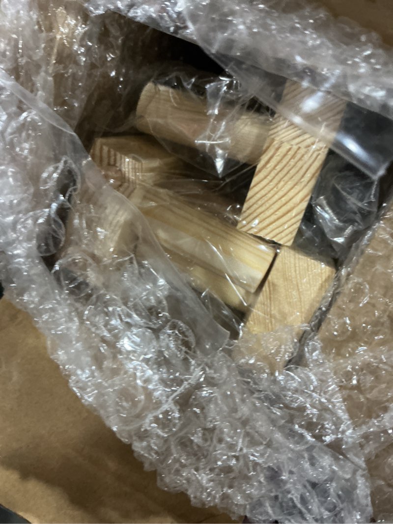 Condition photo showing Good Condition for chunky blanket loom - 46" large wooden loom for knitting with infinite expandable design, hand knitting loom for chunky yarn to make extra wide scarves & blankets, no tools needed for beginners
