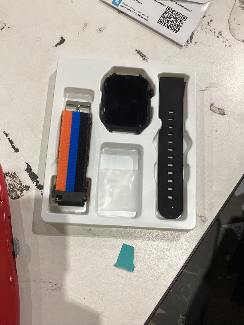 Condition photo showing As Is for 4G Kids Smart Watch GPS Tracker, Smartwatch for Kid with Video Calling, Voice Chat, Class Mode, SOS , Pedometer, Alarm, Games, SIM Card HD Touch Screen Phone Watch Gift for 4-12 Girls Boys, Purple