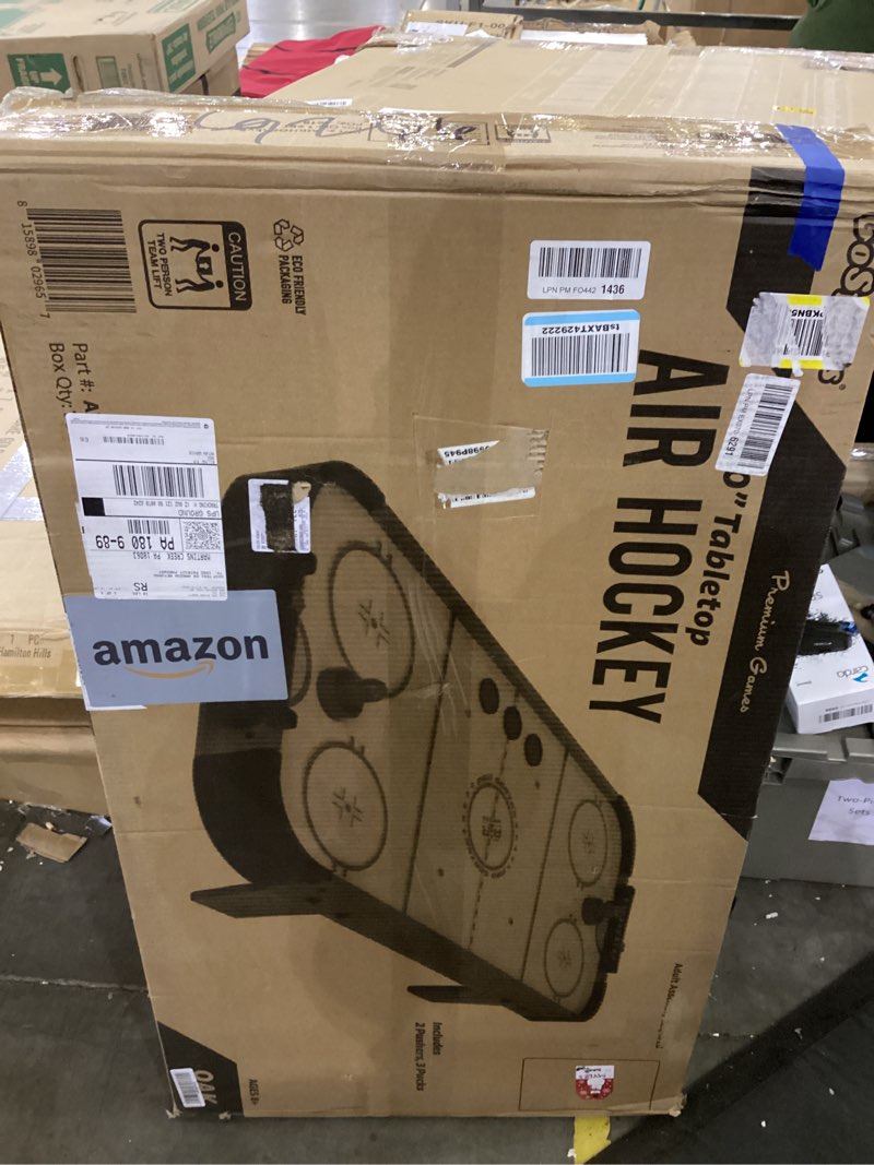 Condition photo showing Good Condition for GoSports 40 Inch Table Top Air Hockey Game for Kids - Oak 40 Inch Oak