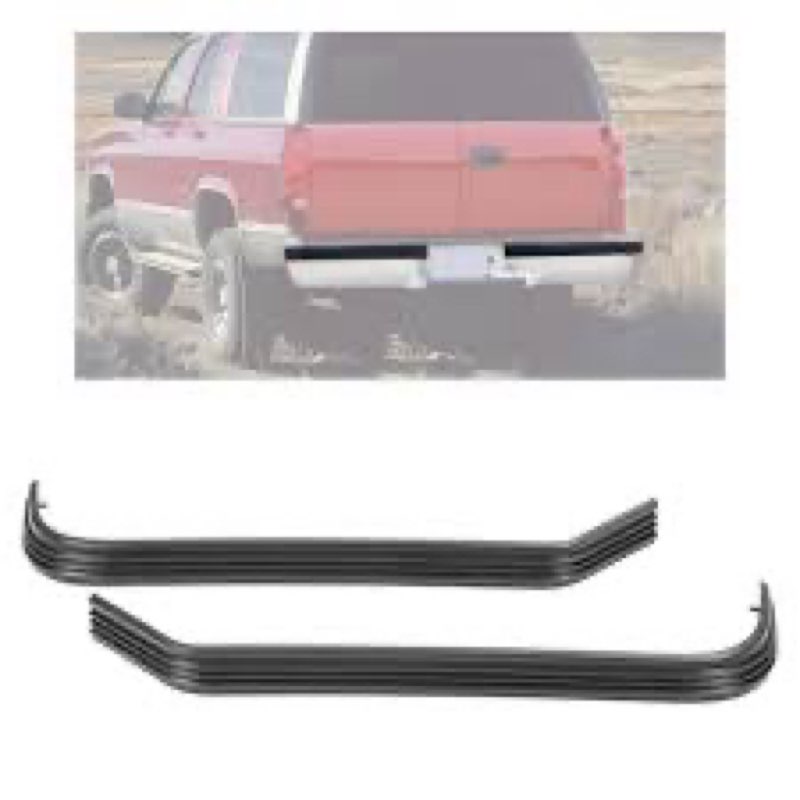 HECASA Rear Bumper Molding Trim Compatible with 1988-2000 Chevy Chevrolet GMC C/K 1500 2500 3500 Tah