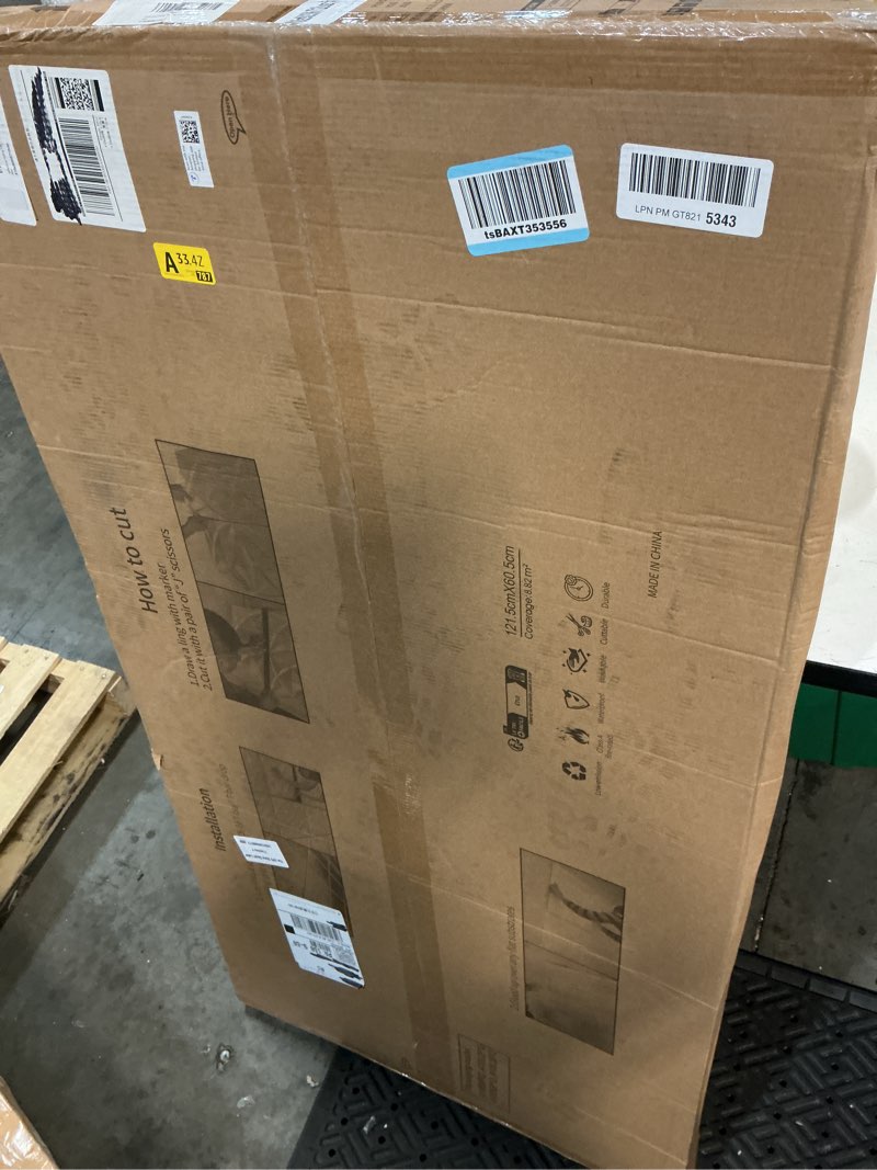 Condition photo showing New/Like New for art3d drop ceiling tiles, 24x48in. white (12-pack), polyvinyl chloride (pvc), glue down 24"x48" white 12