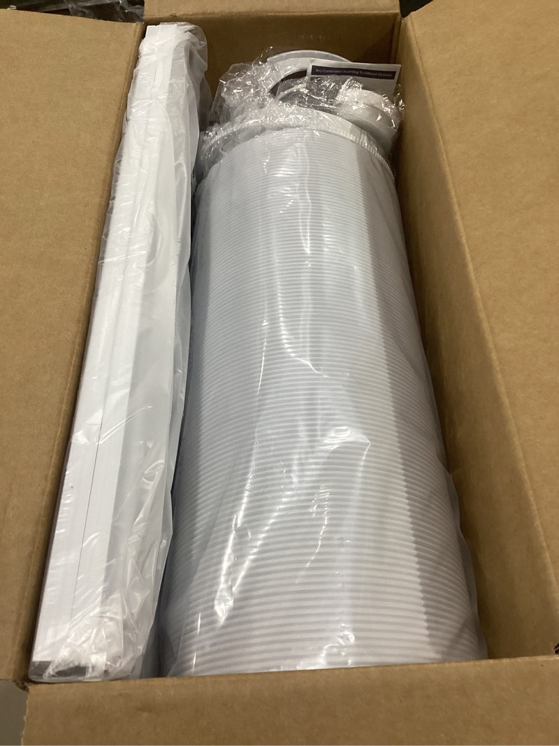 Condition photo showing New/Like New for portable ac window vent kit with 5.9" exhaust hose, adjustable pvc window seal panel for sliding windows, portable air conditioner window kit with 4 plates