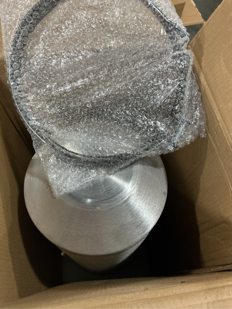 Condition photo showing Good Condition for jsd 10 gallons 10" x30" aluminum spun round gas tank / fuel tank end fill 1/4" npt outlet for truck/hot rod