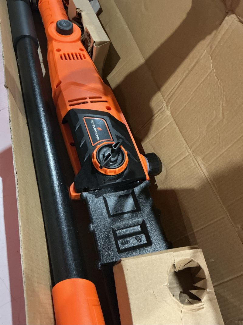 Condition photo showing As Is for (incomplete, missing pieces)worx pole saw, 8 amp 10\" electric pole saw, up to 10 ft., 28 ft/s chain speed