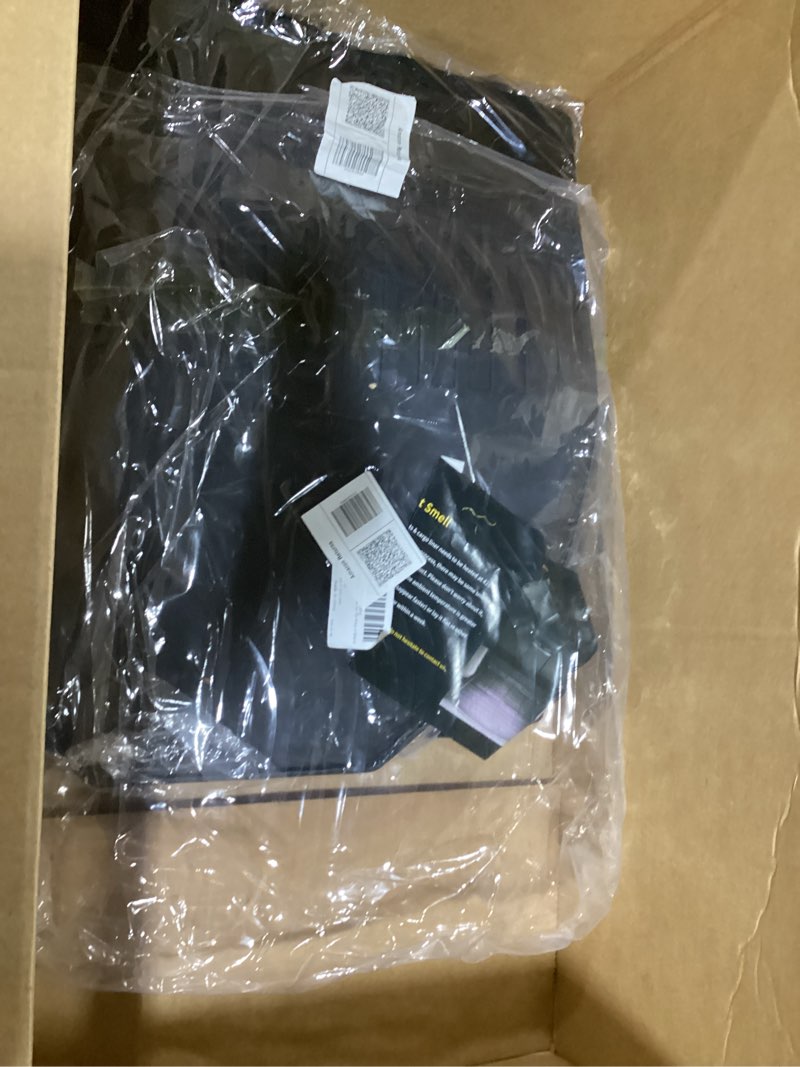 Condition photo showing Good Condition for hafidi® floor mats & cargo liner set fit for 2024 2025 2026 kia ev9 6 seats?not fit relaxation chairs? all weather protection tpe anti-slip automotive full set floor liners custom accessories - black 1) for ev9 6 seats 2024 2025 full set