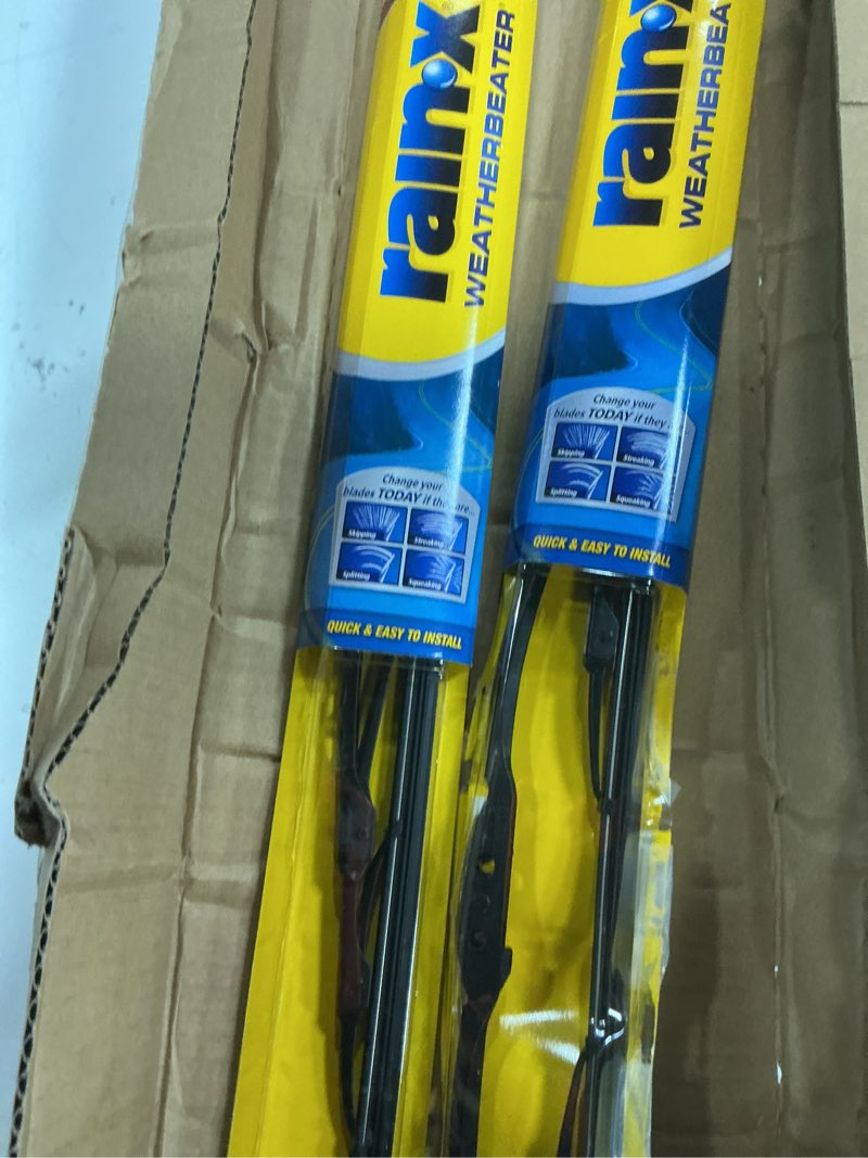 Condition photo showing New/Like New for rain-x 820145 weatherbeater wiper blades, 26" and 18" windshield wipers (pack of 2), automotive replacement windshield wiper blades that meet or exceed oem quality and durability standards 26" and 18" pack of 2