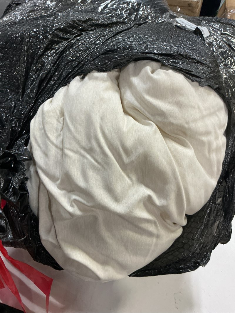 Condition photo showing As Is for CozyLux California King Comforter Set - 3 Pieces Beige Soft Luxury Cationic Dyeing Cal King Size Bedding Comforter All Season, Breathable Lightweight Boho Bed Sets with 1 Comforter and 2 Pillow Shams Beige California King