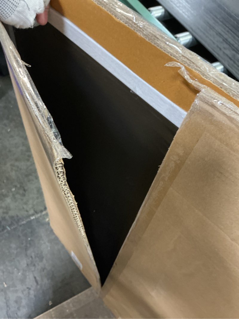 Condition photo showing New/Like New for Americanflat 28x40 Poster Frame with Polished Plexiglass - Use as 24x36 Frame with Mat or Display 28x40 Photo Without Mat - Hudson Collection - Wide Picture Frames for Wall Display - White White 28x40