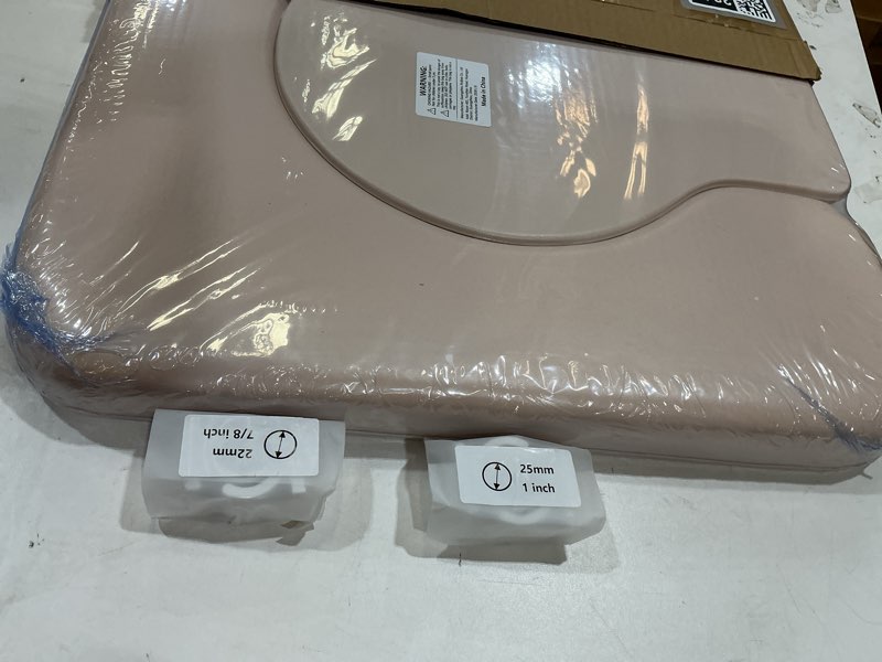 Condition photo showing New/Like New for pu commode seat cushion with sponge padded,c shape waterproof soft pad,suitable for bedside commode chairs,raised toilet seats(beige)