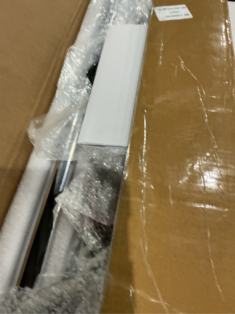 Condition photo showing As Is for height adjustable permanent dance pole with fixed plate enhanced safety and stability for home dancing silver