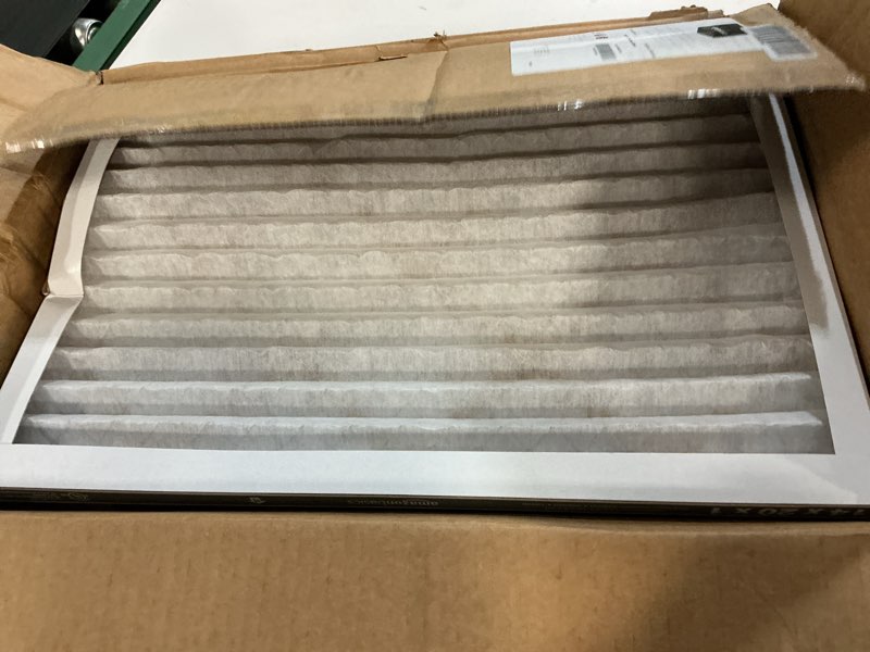 Condition photo showing As Is for amazon basics 14x20x1 air filter, merv 8 ac furnace filters, allergy control, electrostatic, removes dust pollen and lint, 6-pack (actual size: 13.75" x 19.75" x 0.75") 14x20x1 merv 8