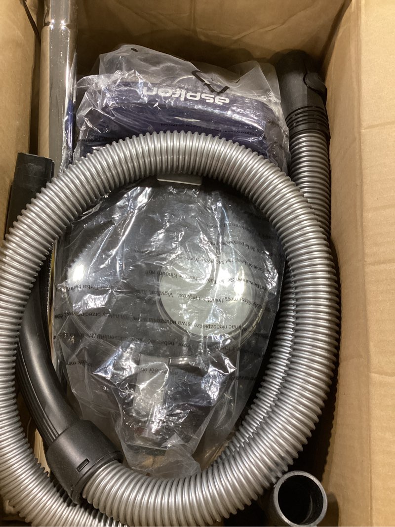 Condition photo showing Good Condition for aspiron canister vacuum cleaner, 40kpa bagless vacuum cleaners, 4qt large dust cup, double hepa filter, retractable cord, 1600w lightweight vacuum cleaner with 5 tools for hard floors, cobalt