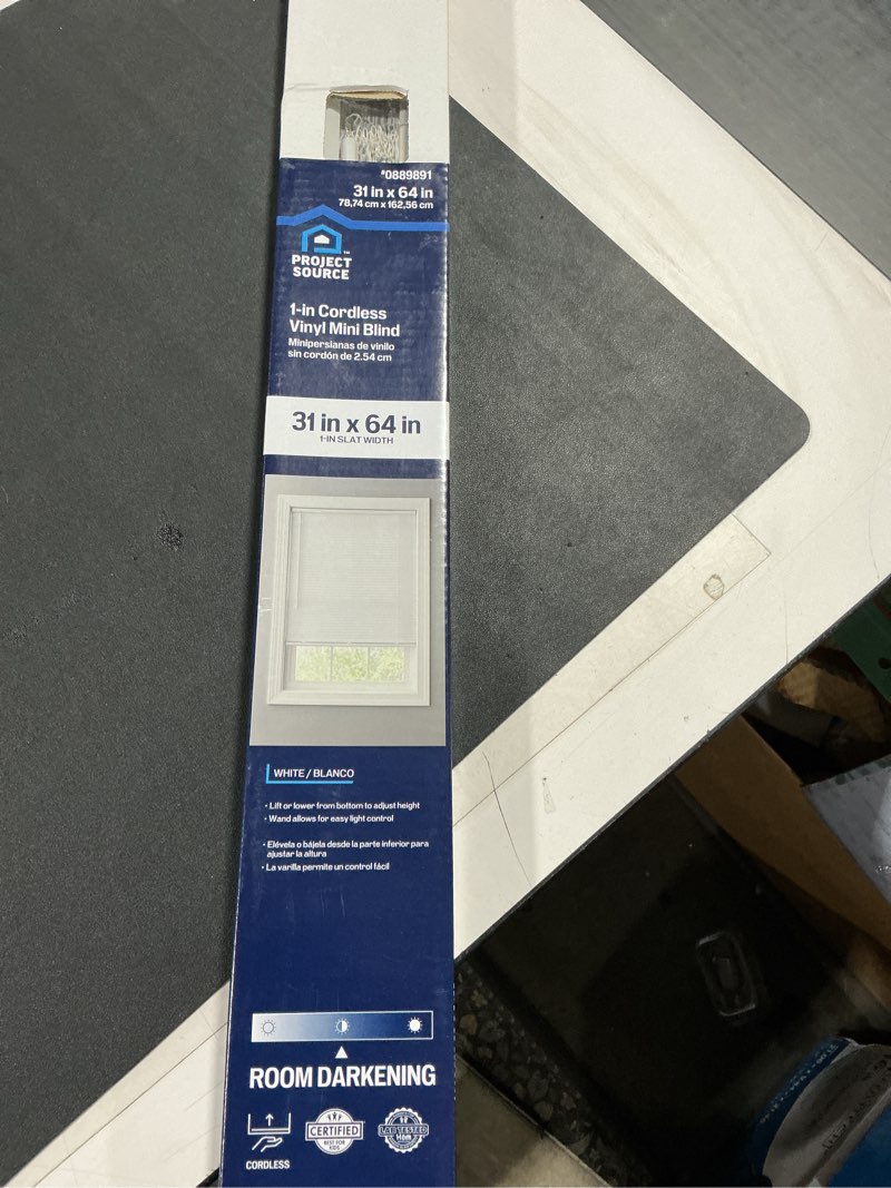 Condition photo showing Good Condition for Cordless 1 Inch Window Blinds, Mirrotek Cordless Blinds Light Filtering Mini Blinds 31 x 64