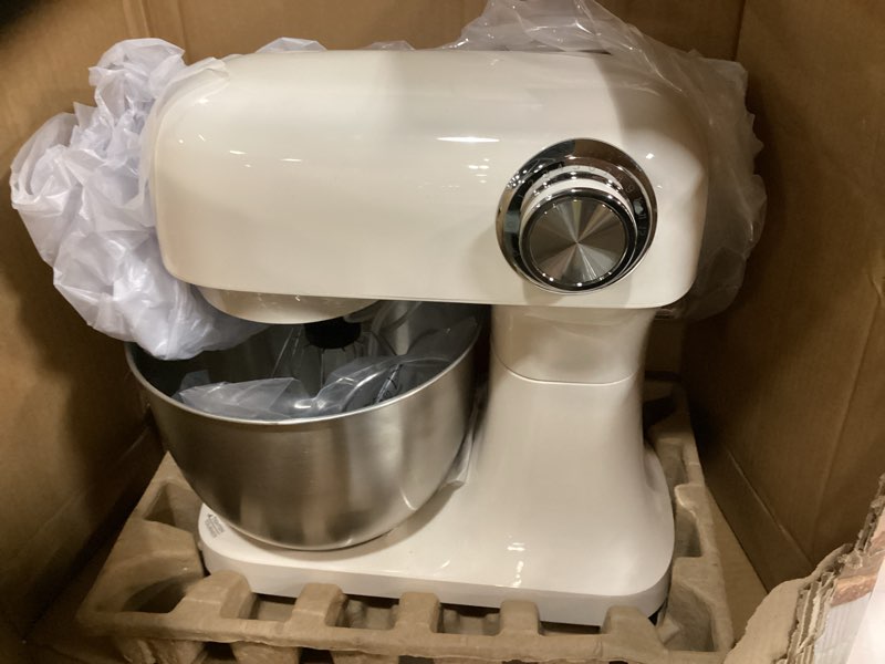 Condition photo showing Good Condition for dash 3.5qt tilt-head stand mixer - electric stand mixer with stainless steel bowl and splash guard for baking - cream, 3.5-quart