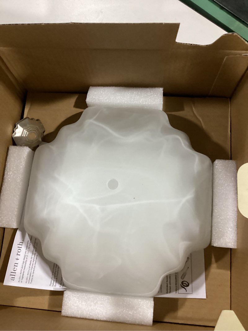 portfolio 13-in w brushed nickel ceiling flush mount