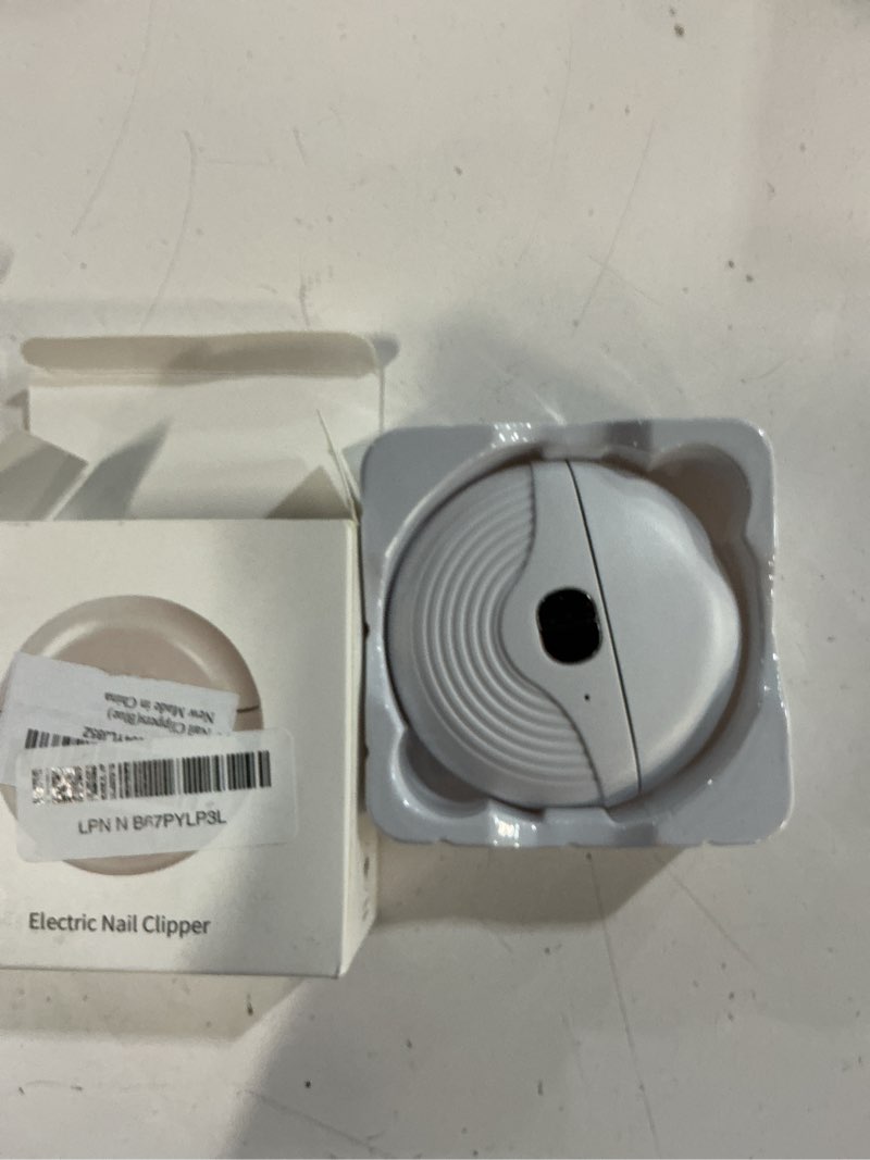 Condition photo showing As Is for Electric Nail Clippers for Seniors,Smart Nail Clippers 2025 New 3 in 1 Electric Toenail Clipper with Polishing and LED Light,Smart Toenail Clipper 3 Adjustable Speeds for Adults,Baby (Blue)