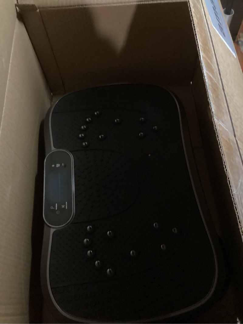 Condition photo showing Good Condition for AXV Vibration Plate Fitness Platform Exercise Machine Vibrating Shaking Full Body Shaker Workout Vibrate Stand Shake Board Sport Gym for Weight Loss Fat Burner for Women Men SLIM-GRAY