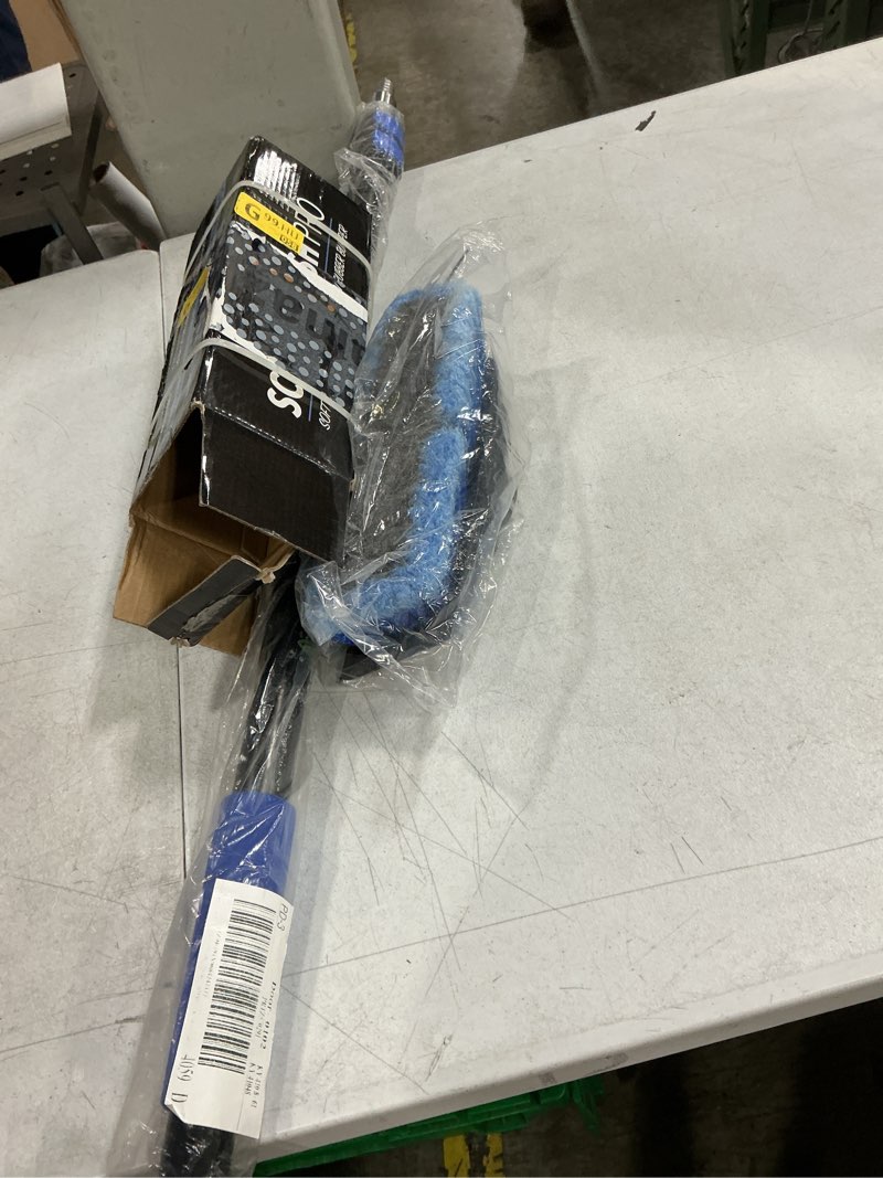 Condition photo showing Good Condition for eversprout scrub brush, 1.5 to 3ft pole, rubber bumper, no-scratch | for cars, trucks, rv, boats, driveways, decks, patios, decks, house siding, 8-10ft standing reach, non-slip grip, lightweight