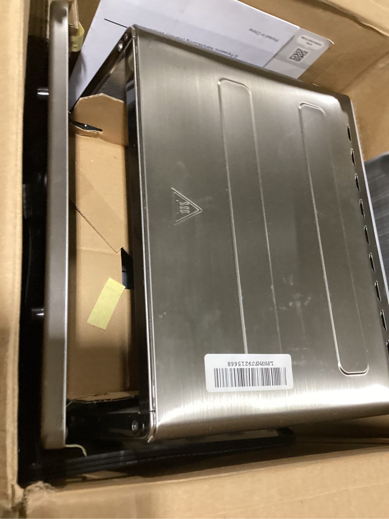 Condition photo showing As Is for Panasonic FlashXpress Toaster Oven Countertop, Compact 4 Slice Toaster Oven w/Double Infrared Heating, PFAS-free, 6 Auto Cook Options & Precise Temperature Control, 1300W - NB-G200P (Stainless Steel) FlashXpress Compact Stainless Steel