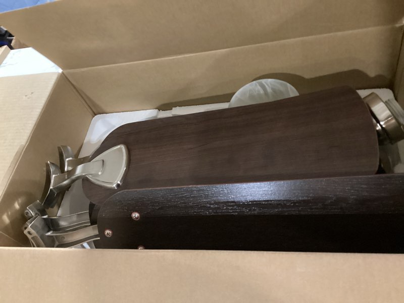 Condition photo showing Good Condition for harbor breeze centreville 42-in oil-rubbed bronze with flush mount ceiling fan with light a