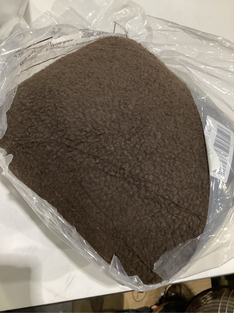 Condition photo showing Good Condition for wesiti recliner foot pillow cushion high resilience sherpa memory foam bolster sleeping rest multipurpose half roll leg pillow suitable for bed chair sofa headrest back lumbar leg support(chocolate)