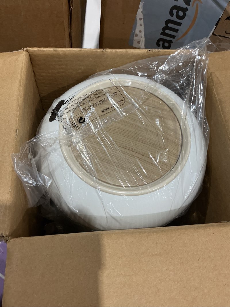 Condition photo showing Good Condition for pukomc smart sensor wastebasket, convenient and hygienic easy to use, technology sensor waterproof wastebasket plastic trash can for kitchen, bathroom, bedroom, living room, office and outdoor 1 pack white