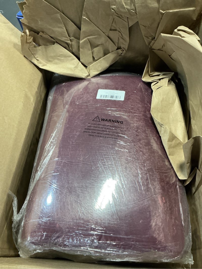 Condition photo showing Good Condition for 8x10 Area Rugs for Living Room Red Shag Fur Rug, Modern Non-Slip Soft Plush Carpets for Girls Woman Female Wedding Bedroom Home Décor Aesthetic Dark Red 8' x 10' (Rectangular)