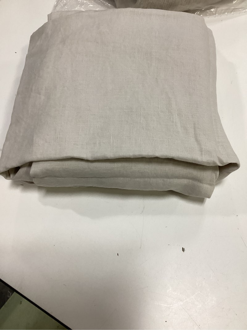 Condition photo showing Good Condition for quince european linen pillowcase set king natura chambray 