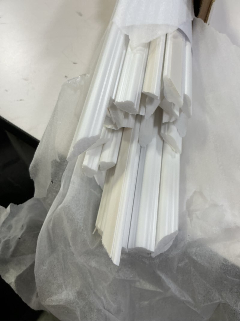 Condition photo showing Good Condition for Pangda Peel and Stick Wall Molding Kit, 3D Premade Accent Molding Wainscoting Panel for Interior Wall Moulding Decor, Ready to Assemble Wainscoting Accent Panel(3 Set,31x63 in+72x63 in) 1 63 x 31 In, 63 x 72 In