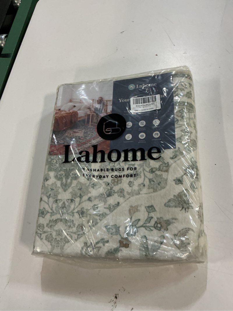 Condition photo showing New/Like New for moynesa vintage washable green runner rug for hallway 2x6, retro farmhouse runner for entryway kitchen bathroom bedroom, low pile soft non-slip accent carpets for indoor nursery green 2' x 6'(runner)