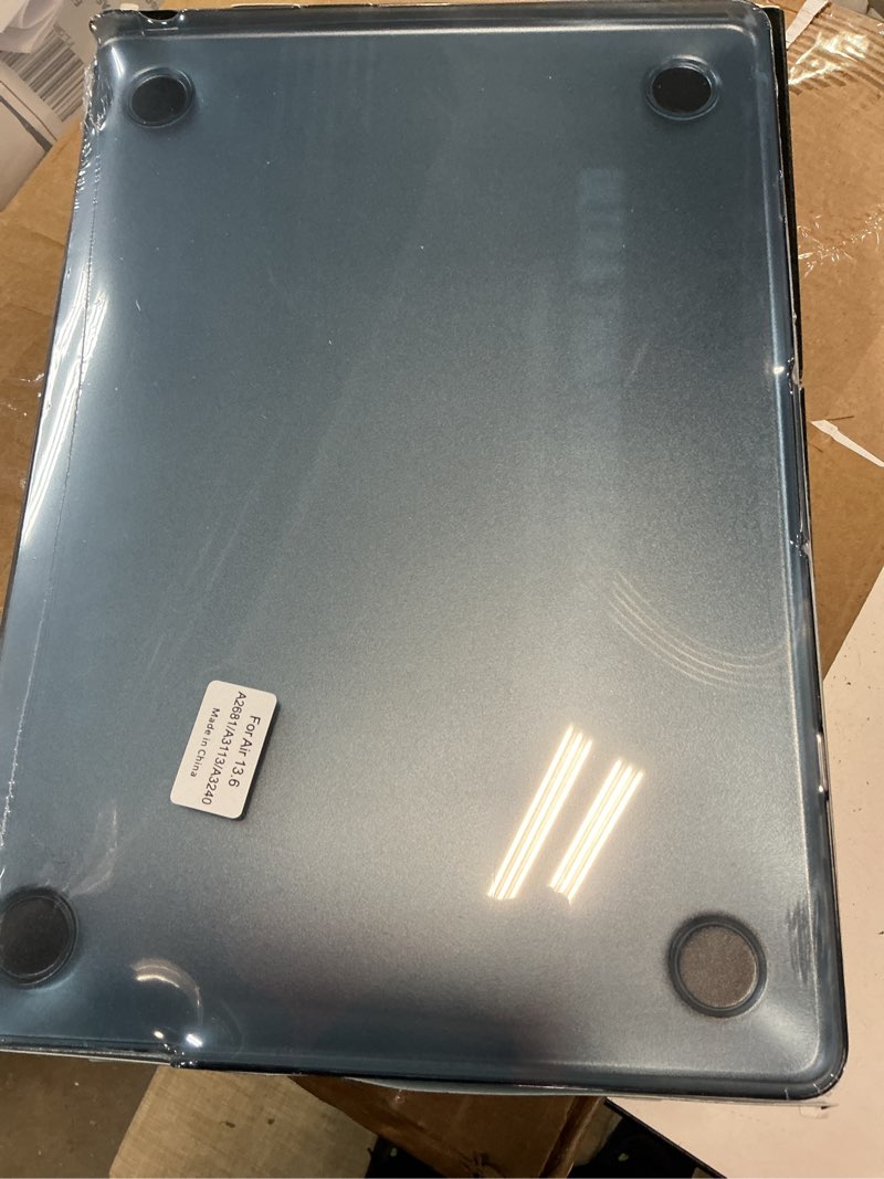 Condition photo showing Good Condition for blueswan for macbook air 13 inch case, m5 m4 m3 m2 2026-2022 a3449 a3240 a3113 a2681, 100% match official color, scratch resistant, easy to snap on, air 13.6 hard shell protective laptop cover midnight clear