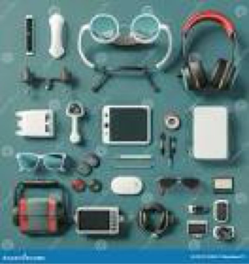 assorted lot of electronics (headphones, small gadgets, headsets, etc.) 