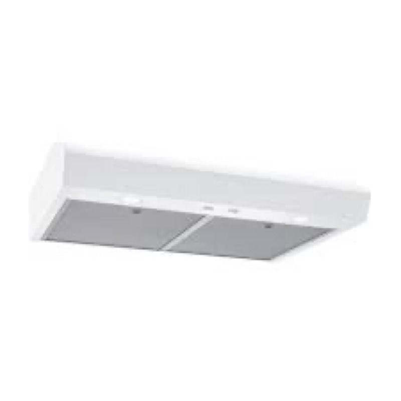 Broan-NuTone ALT1303WW Alta 30-Inch 350 MAX Blower CFM 1.5 Sones White Range Hood Undercabinet