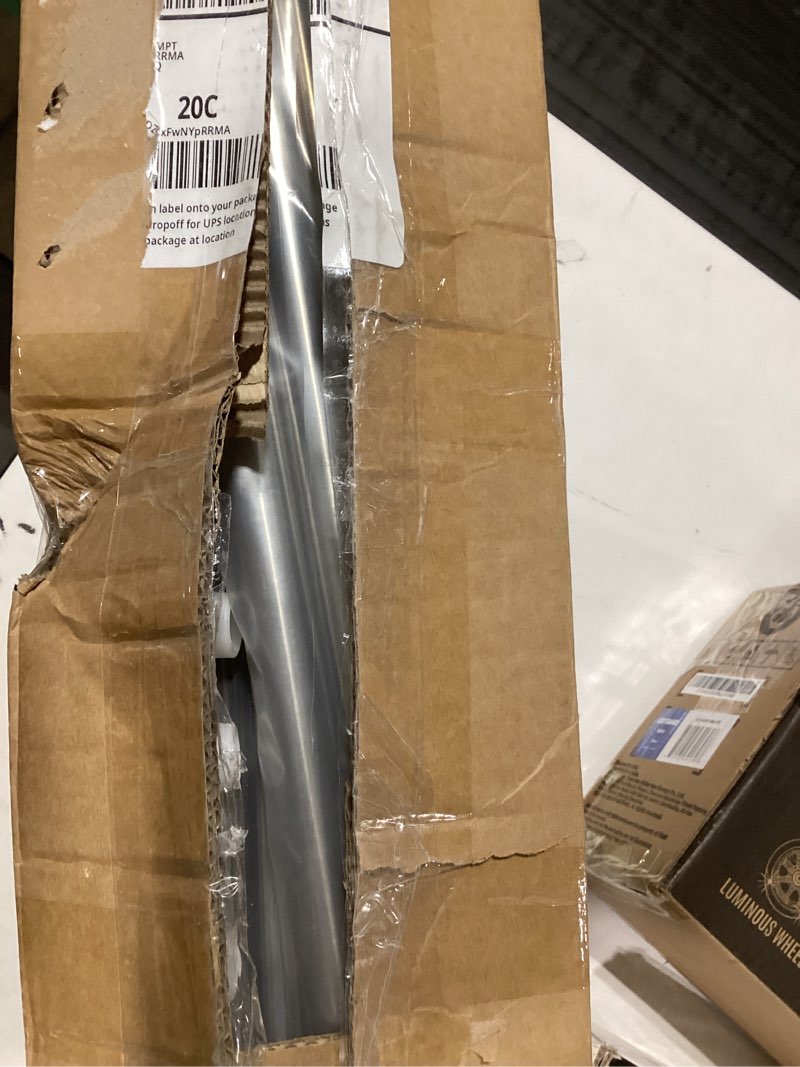 Condition photo showing Good Condition for Akiky Canopy Bed Poles Stainless Steel Metal Frame 4 Corner Post Bed Frame Poles Frame Bracket Fit for Metal and Wood Bed(King,Silver) King Silver