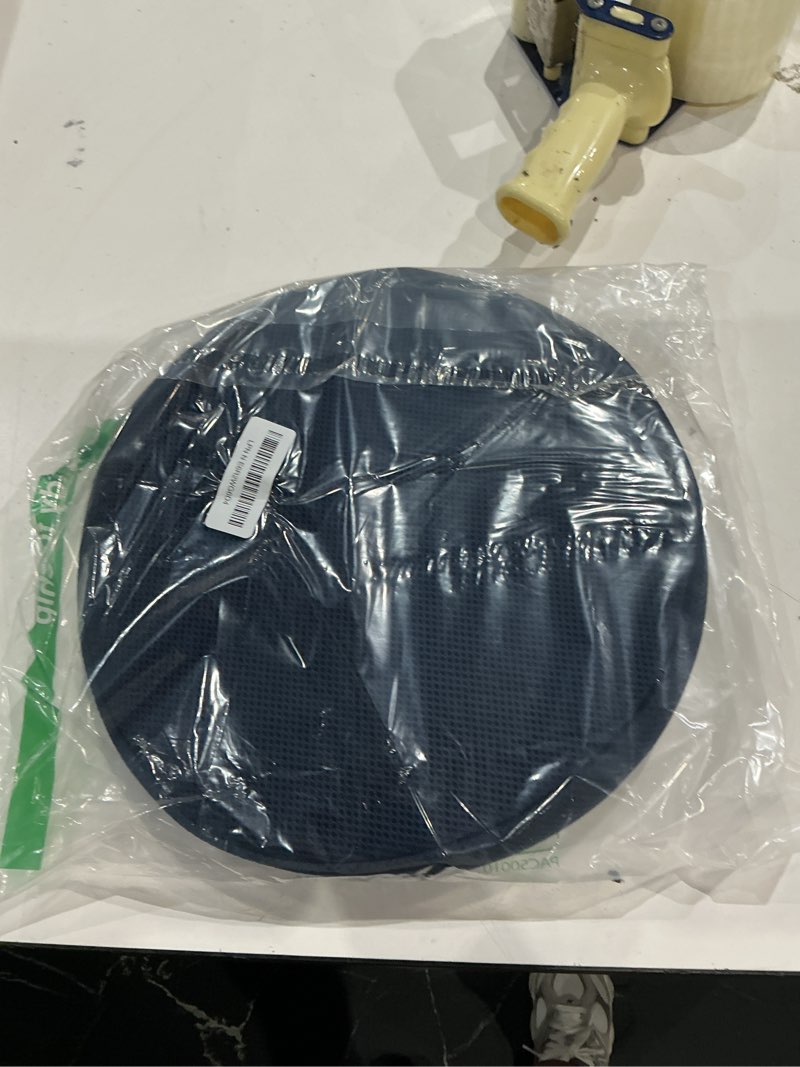 Condition photo showing Good Condition for shinnwa bar stool cushions, memory foam round bar stool covers cushion with non-slip backing and elastic band, 12", navy 12" (1 count) navy