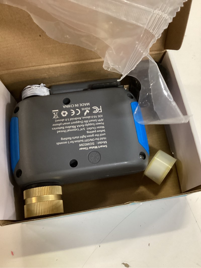 Condition photo showing Good Condition for wifi sprinkler timer, smart bluetooth hose timer, programmable automatic irrigation system with remote app, compatible with alexa google, watering for outdoor garden yard lawn, 1 outlet