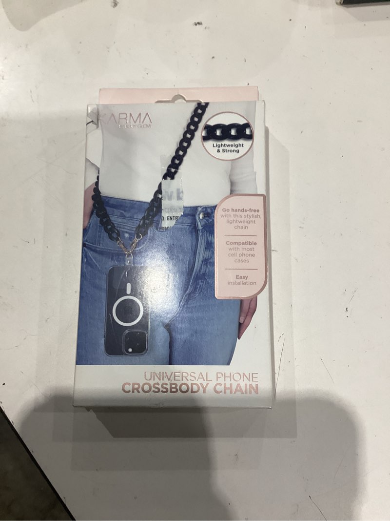 Condition photo showing Good Condition for karma by body glove universal crossbody phone chain - black