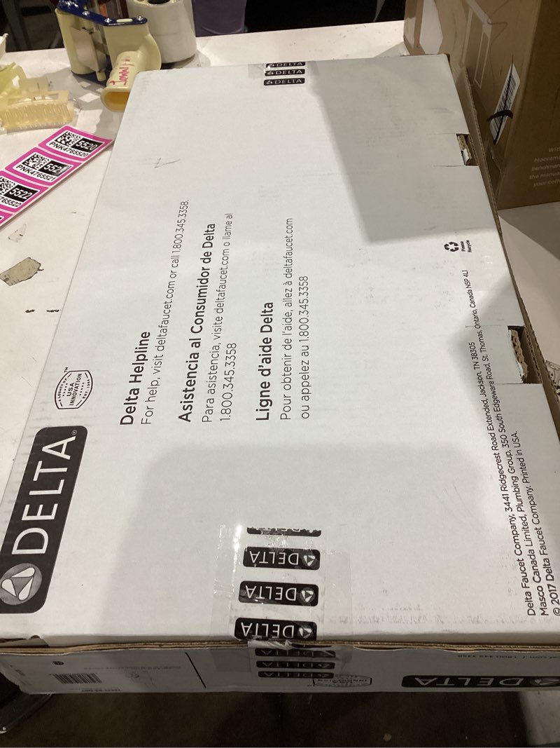 Condition photo showing Good Condition for Delta Almari Brushed Nickel Kitchen Faucet with Pull-Out Sprayer, Modern Single Hole Kitchen Sink Faucet, Single Handle, Stainless 16943-SS-DST