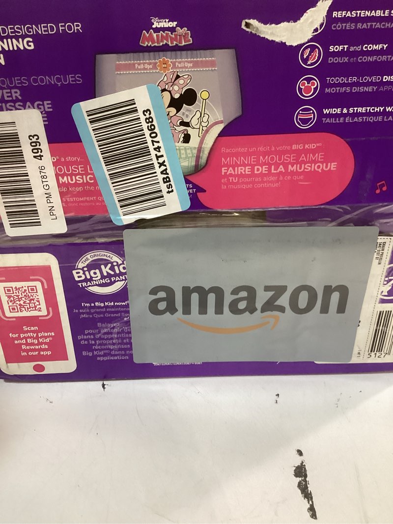 Condition photo showing New/Like New for pull-ups girls' potty training pants, size 3t-4t training underwear (32-40 lbs), 66 count 3t-4t 66