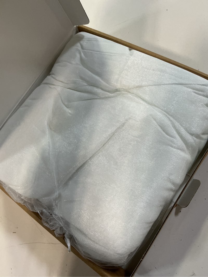 Condition photo showing Good Condition for ling's moment white wedding table cloths in premium crumpled velvet, 9ft x 11ft, fits 4ft/6ft rectangular/round sweetheart&head table for wedding reception, bridal shower, birthday decoration,banquet wt-white