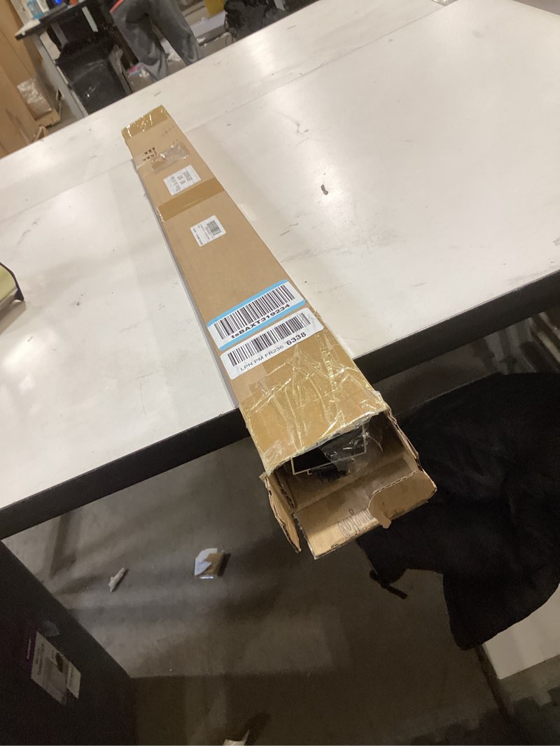 Condition photo showing New/Like New for 1 Pcs 1-3/4" x 36" U Shaped Aluminum Door Bottom Sweep with Drip Cap Screw-on Weatherstrip Draft Stopper for Exterior, Front, Bottom of Door (Black) 1 Black