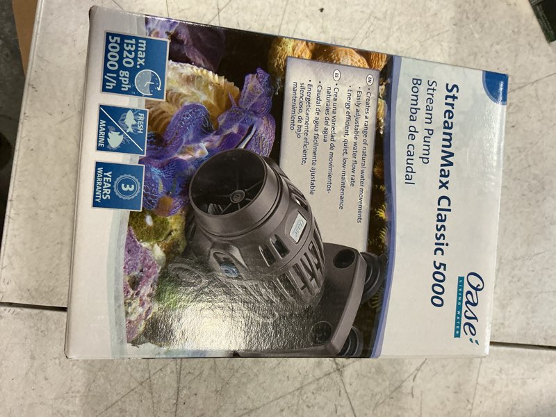 Condition photo showing New/Like New for OASE StreamMax Classic 5000 - Grey Aquarium Stream Pump