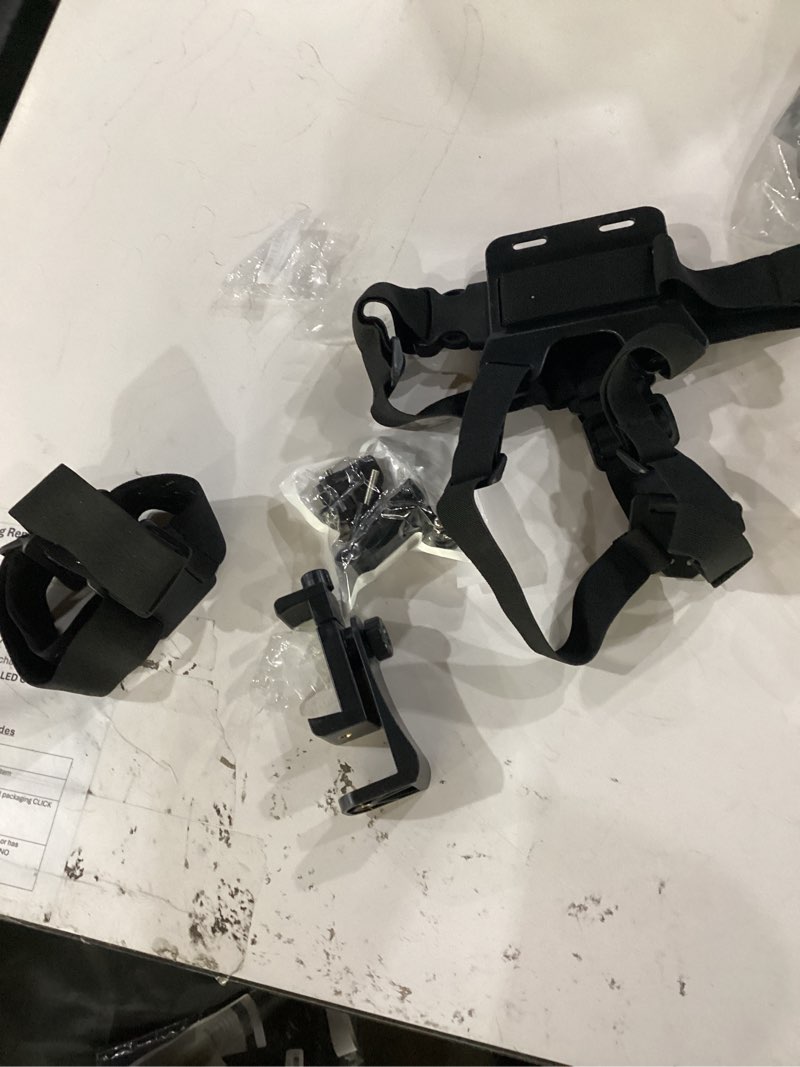 Condition photo showing Good Condition for mobile phone chest & head strap mount kit for pov vlog, hands-free body holder compatible with iphone samsung, gopro hero 9?8?7?6?5?4?3?2?1, dji osmo, akaso, sjcam, insta360 action cameras