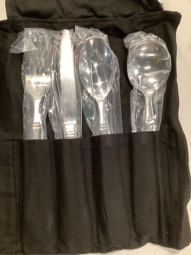 Condition photo showing New/Like New for 4-Piece Weighted Utensils for Tremors and Parkinson's (7 oz Each) - Weighted Silverware for Hand Tremors, Adaptive Utensils for Elderly Stainless Steel – 7 Oz