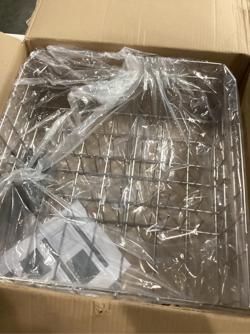 Condition photo showing New/Like New for Upgraded W10728159 Dishwasher Lower Rack Stainless Steel Replacement Parts for Maytag Kitchenaid Dishwasher Rack W10525646 W10780925 Dishrack Whirlpool Kenmore Dishwasher Bottom Rack Assembly Wheels Maytag 22.3"L x 20.9"W x 7.1"H