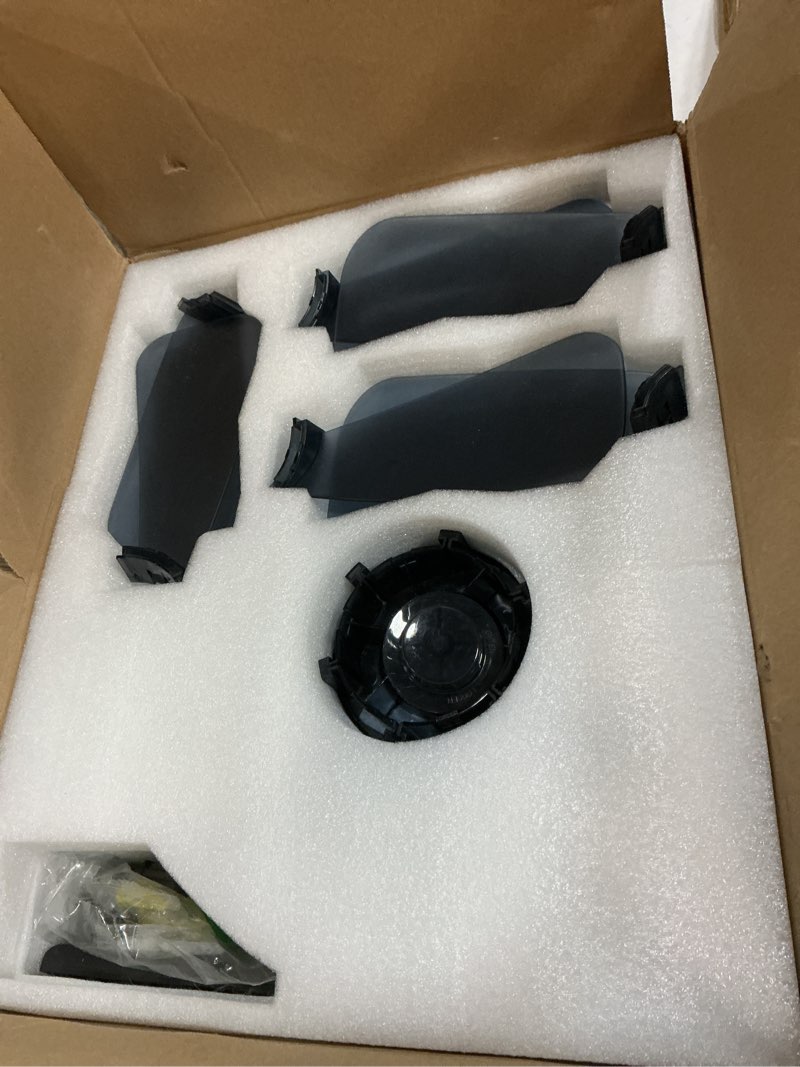 Condition photo showing Good Condition for zmishibo 24 inch ceiling fans with lights and remote, modern low profile ceiling fan, 3000-6000k dimmable flush mount led fan light, 6 wind speeds, fandelier ceiling fans for bedroom- black black 24 inch