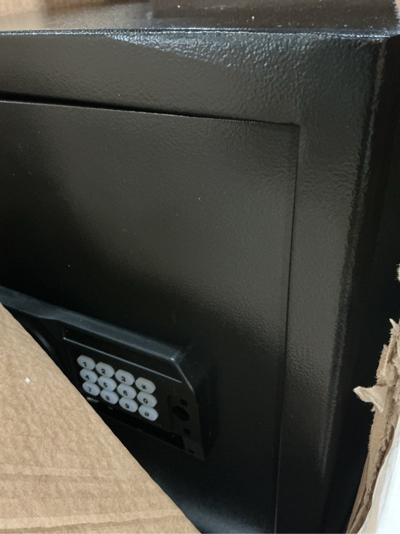 Condition photo showing Good Condition for missing key)3.3 cuft high security safes for home use fire and water proof, large home safe with digital keypad & key lock, anti-pry fireproof safe box for cash money documents jewelry, 19.69\"h x13.78\"w x 12.2\"d 3.2 cubic feet