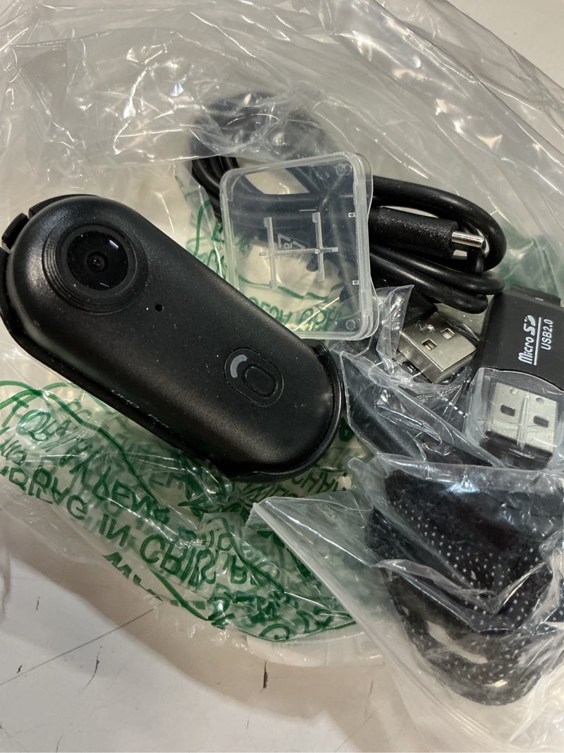 Condition photo showing Good Condition for h8 64gb 4k thumb action camera, mini body cameras, wearable pocket vlogging camera, multiple accessory mount anywhere small portable hands-free helmet cam for work, cycling, travel, pet walking (black